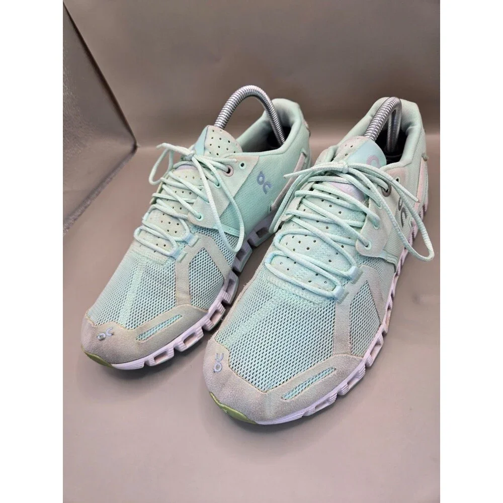 On Cloud 6 Shoes Women's 10 Mineral Ice Road Running Athletic Workout Sneakers